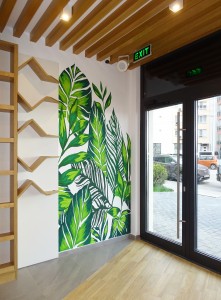 Wall mural - Palm leaves        