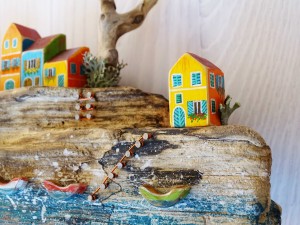 Fishing village miniature            